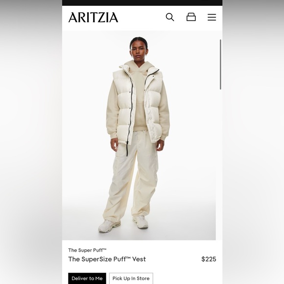 Aritzia supersize puff Superpuff vest size S - Picture 5 of 6